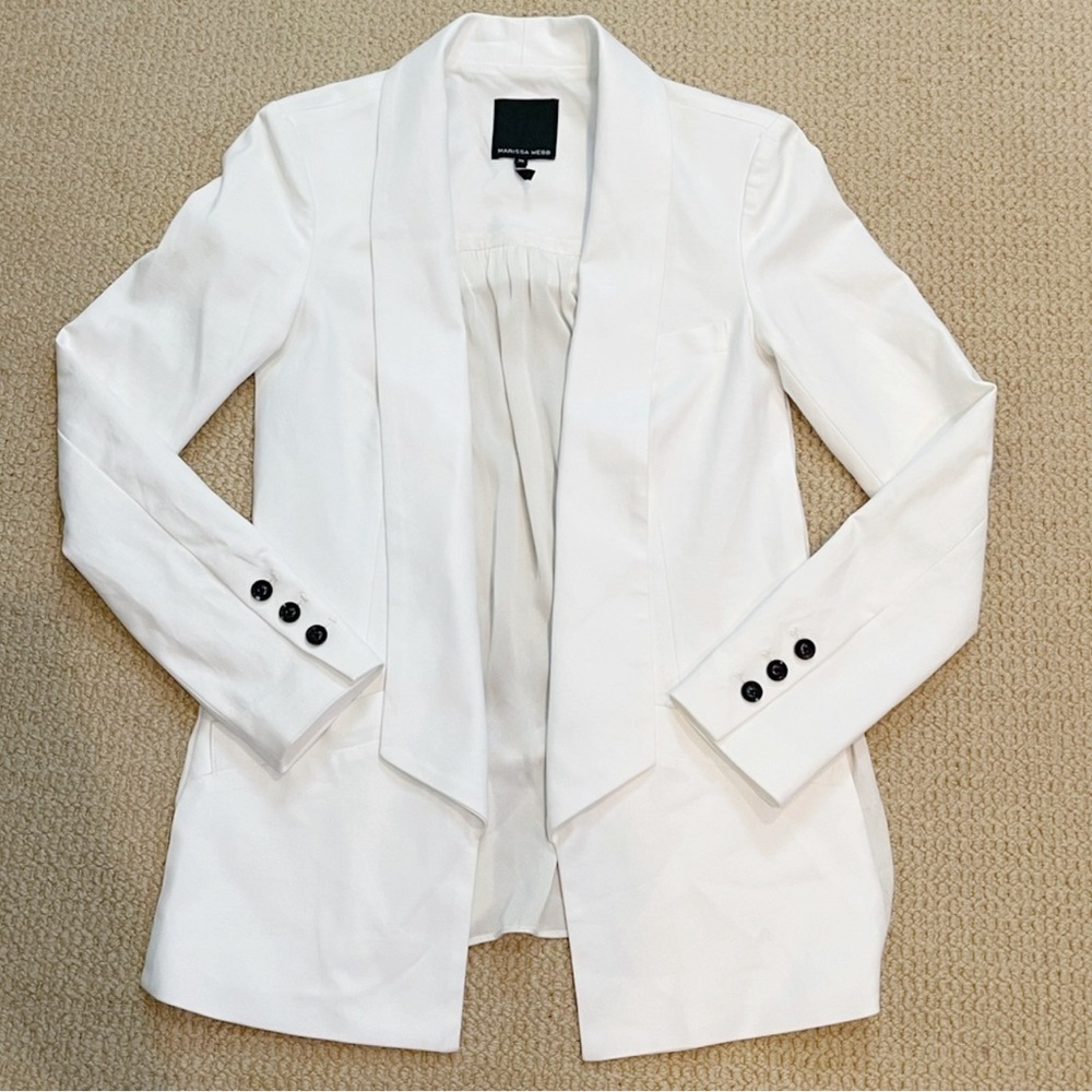 Marissa Webb White Brunella Blazer Jacket